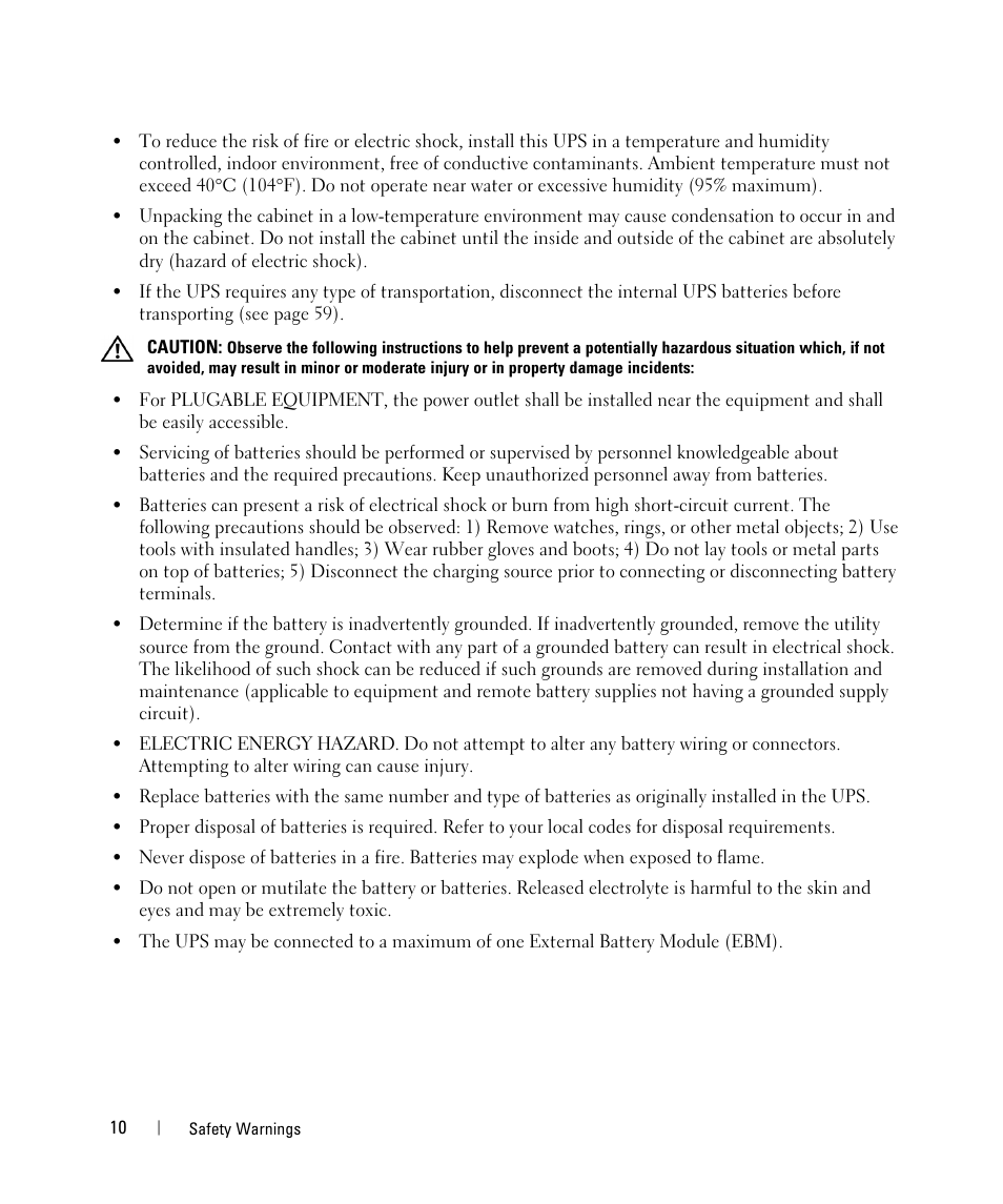 Dell UPS 3750R User Manual | Page 10 / 52