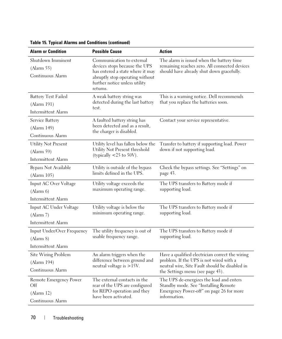 Configuring load segments, Controlling load segments through the display | Dell UPS 3750R User Manual | Page 50 / 52