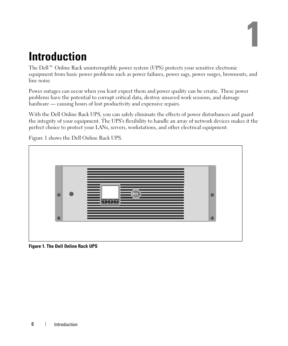 Introduction | Dell UPS 3750R User Manual | Page 6 / 52