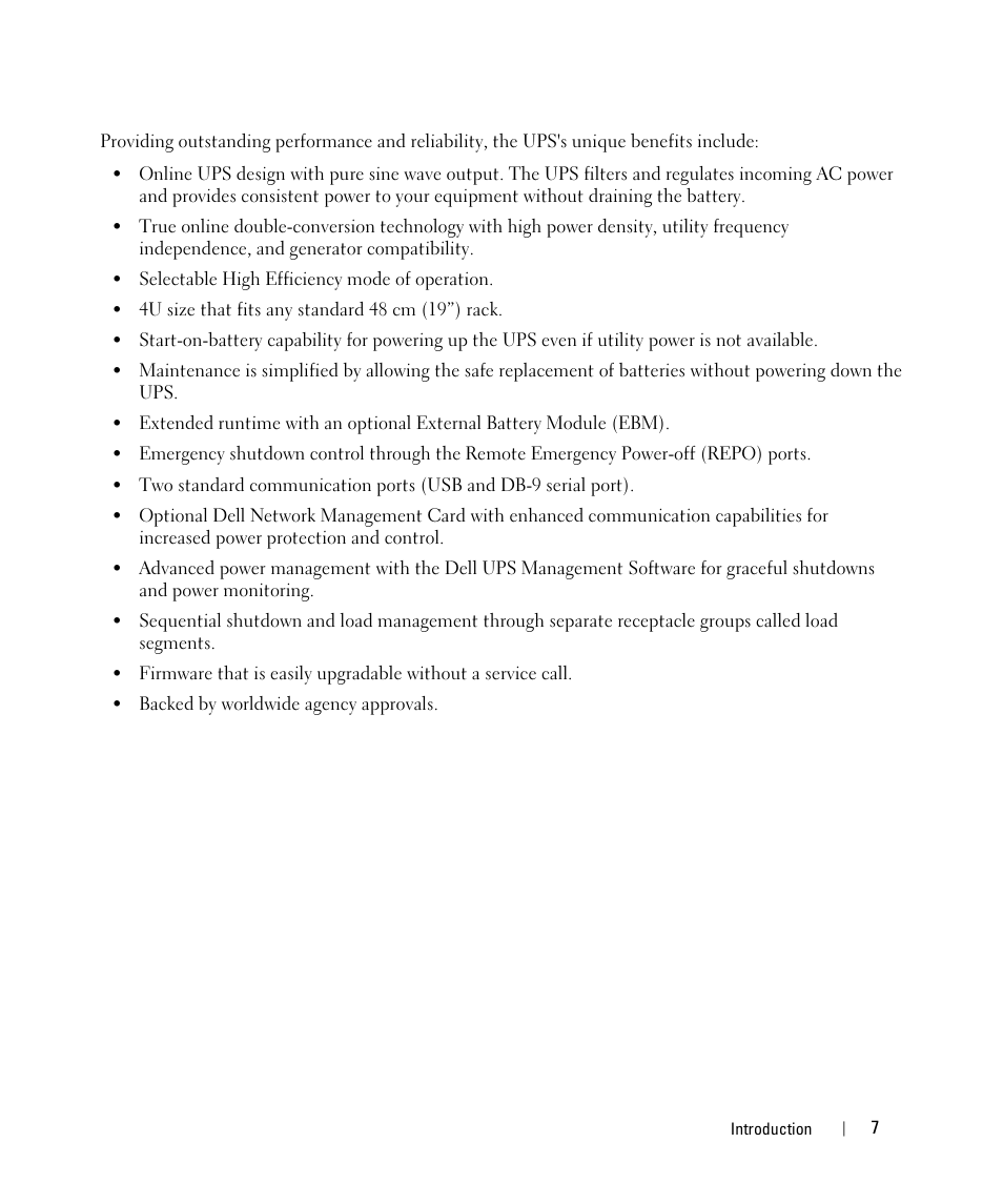 Dell UPS 3750R User Manual | Page 7 / 52