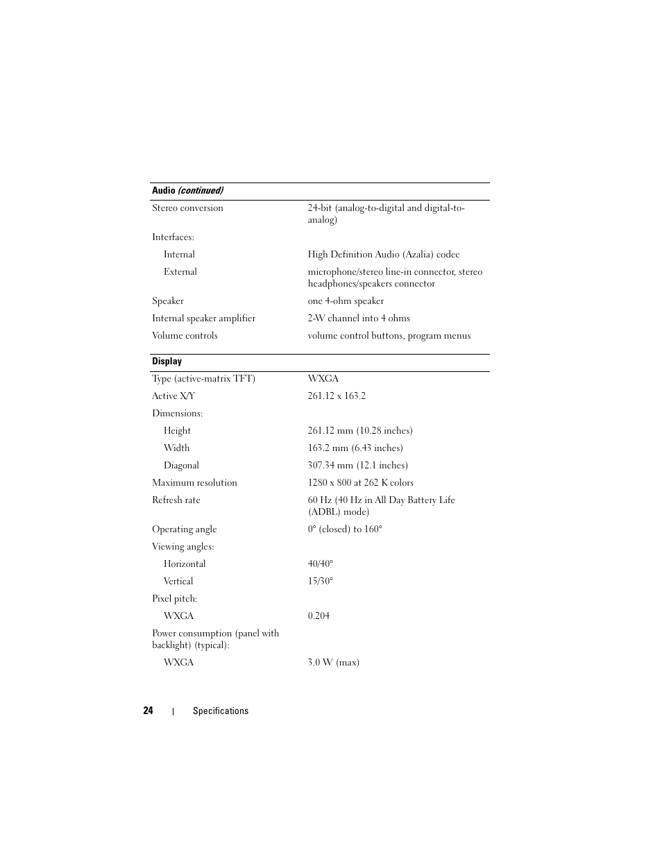 Dell Latitude E4200 (Late 2008) User Manual | Page 24 / 56