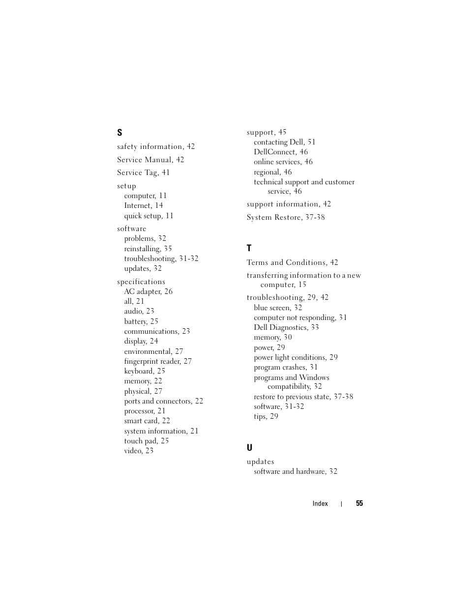 Dell Latitude E4200 (Late 2008) User Manual | Page 55 / 56