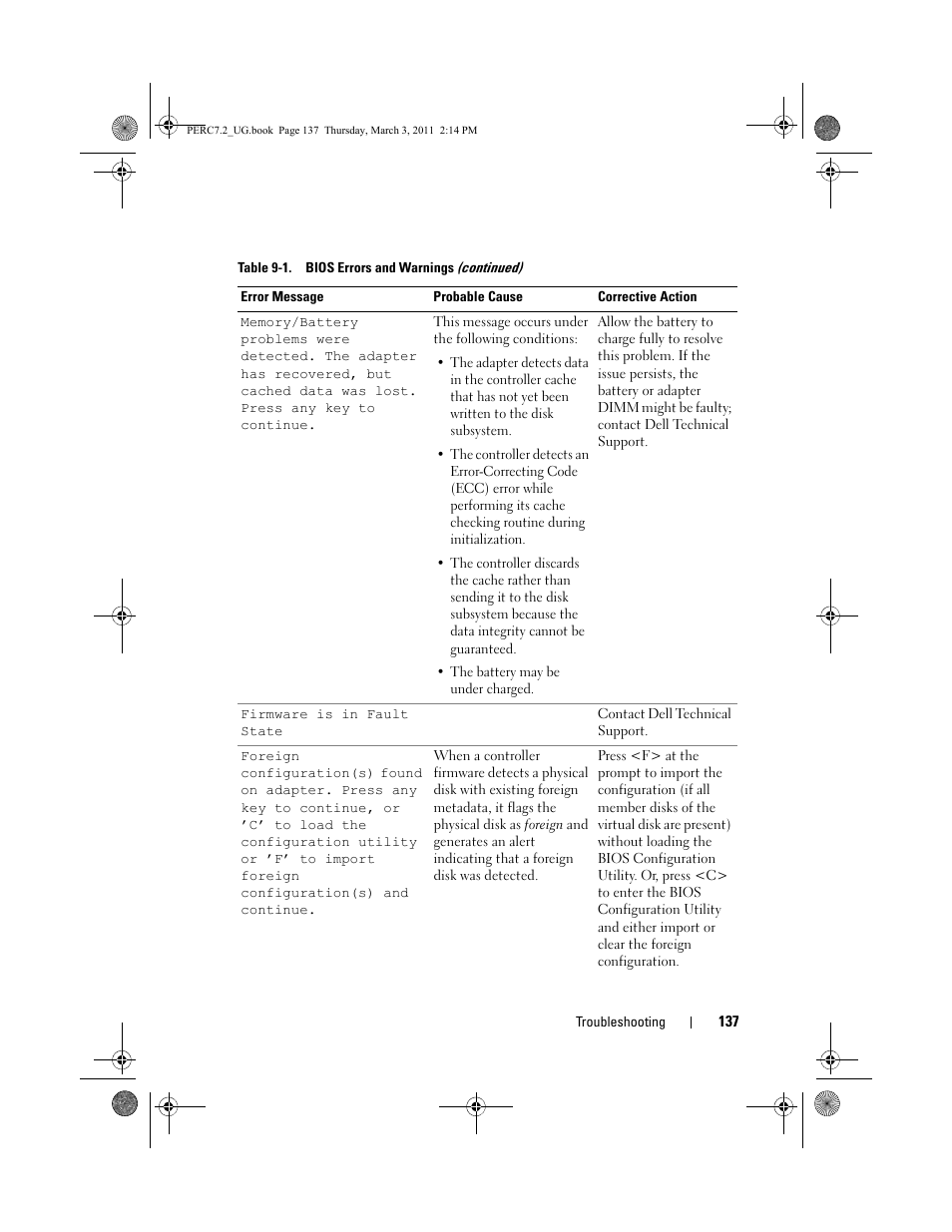 Dell PowerEdge RAID Controller H800 User Manual | Page 137 / 178