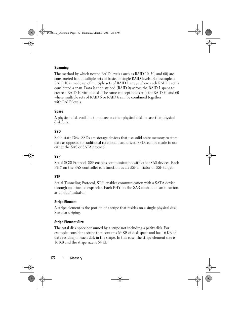 Dell PowerEdge RAID Controller H800 User Manual | Page 172 / 178