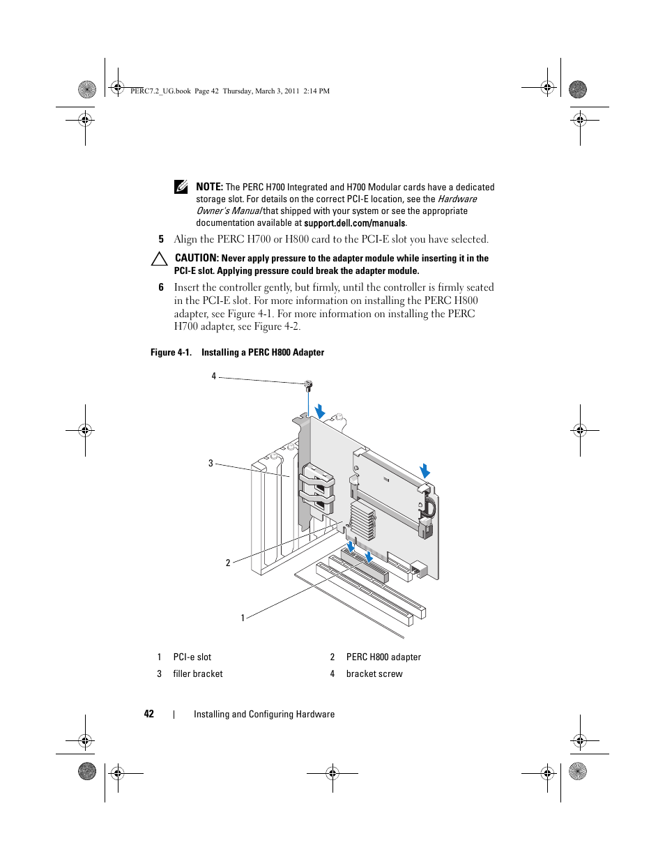 Dell PowerEdge RAID Controller H800 User Manual | Page 42 / 178
