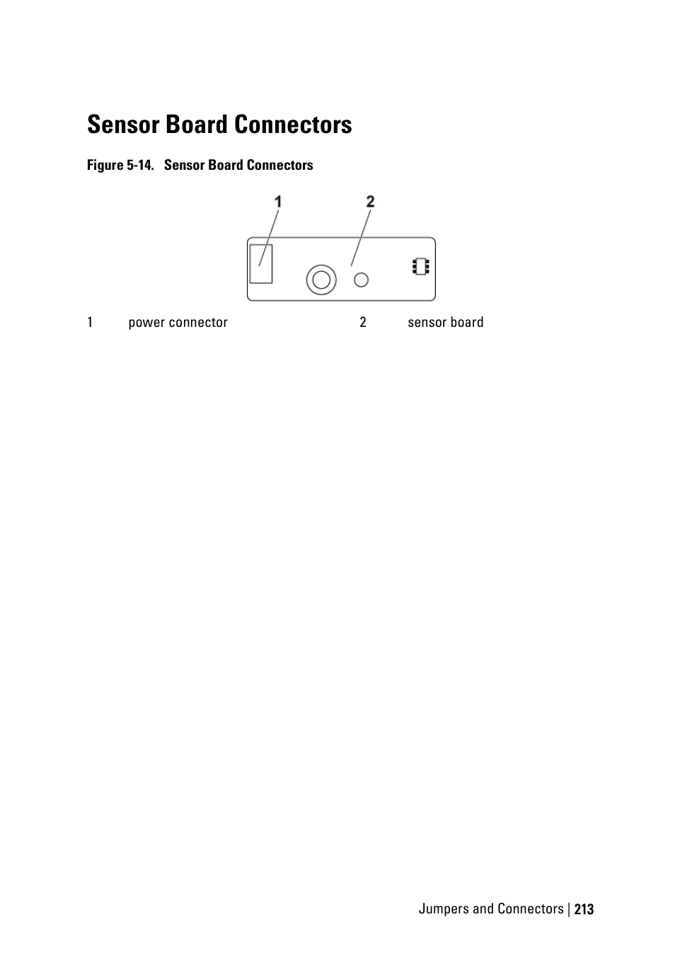 Sensor board connectors, Ee figure 5-14, Ge 212 | Dell POWEREDGE C6105 User Manual | Page 213 / 222