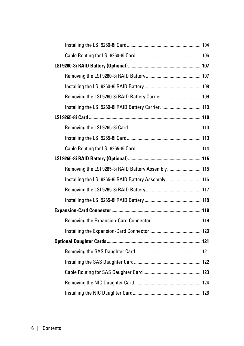 Dell POWEREDGE C6105 User Manual | Page 6 / 222