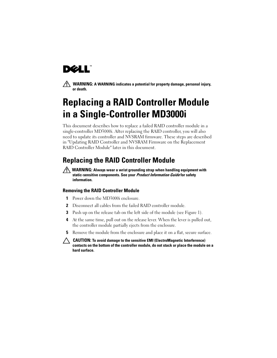 Dell PowerVault MD3000i User Manual | 4 pages