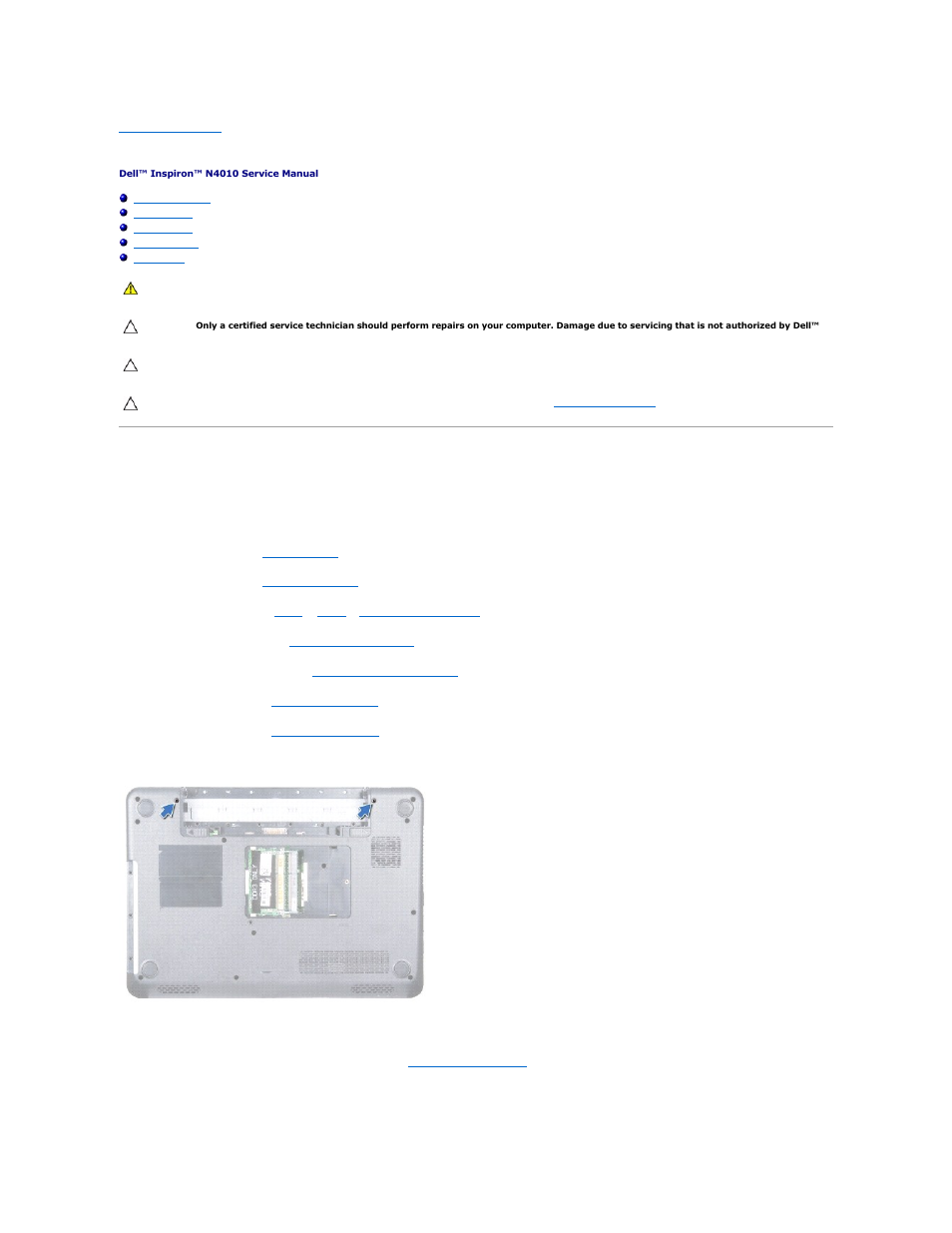 Display, Display assembly, Removing the display assembly | Dell Inspiron 14R (N4010, Early 2010) User Manual | Page 20 / 53