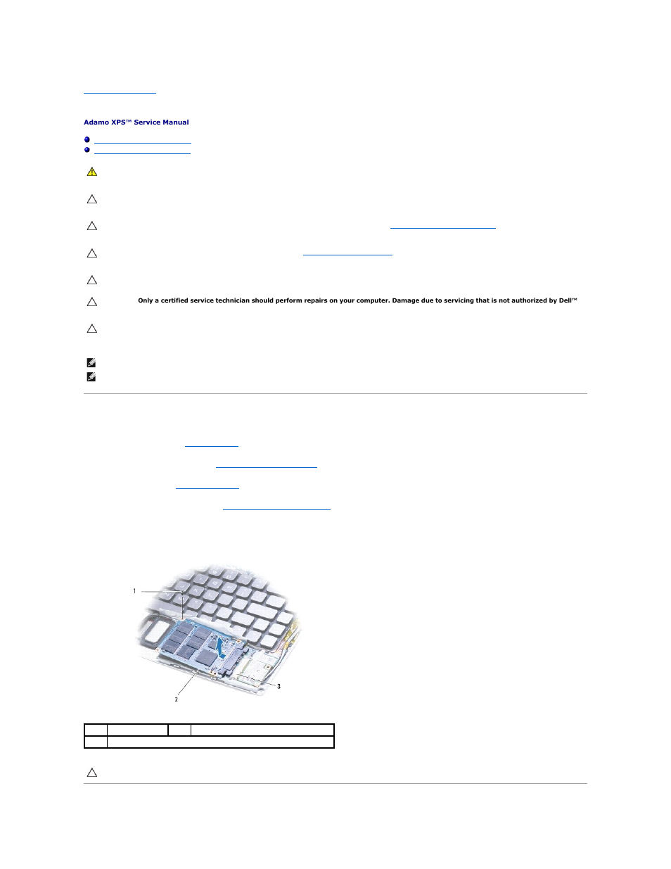 Solid state drive, Removing the solid state drive | Dell Adamo XPS (Late 2009) User Manual | Page 20 / 59