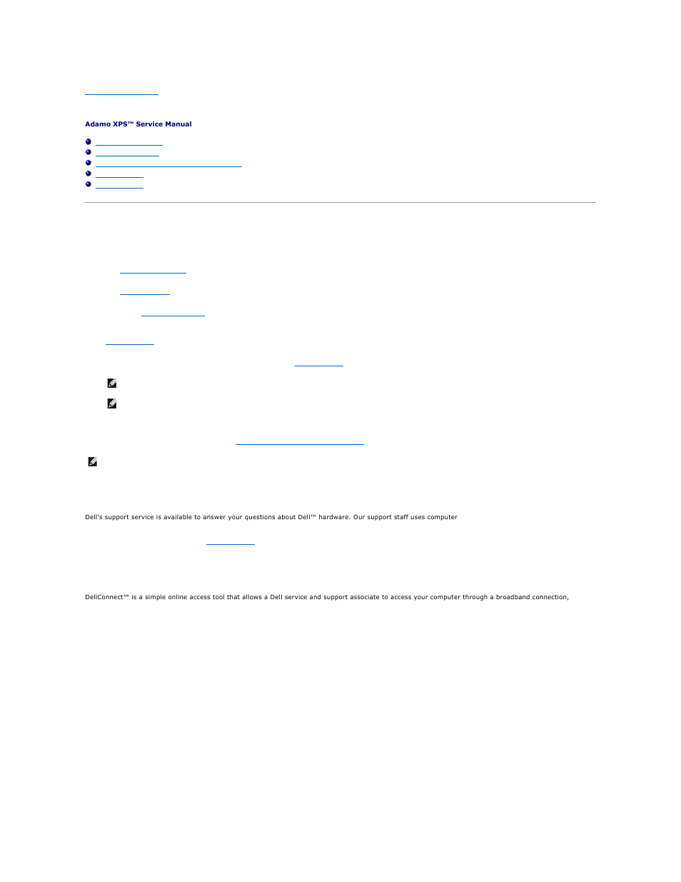 Getting help, Obtaining assistance, Technical support and customer service | Dellconnect, Online services | Dell Adamo XPS (Late 2009) User Manual | Page 22 / 59