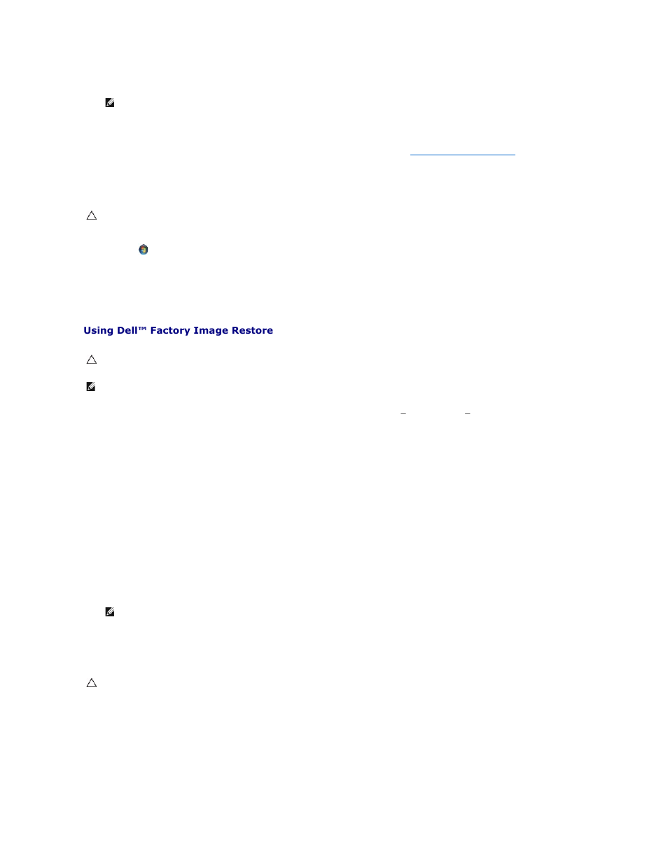Using dell™ factory image restore | Dell Adamo XPS (Late 2009) User Manual | Page 38 / 59