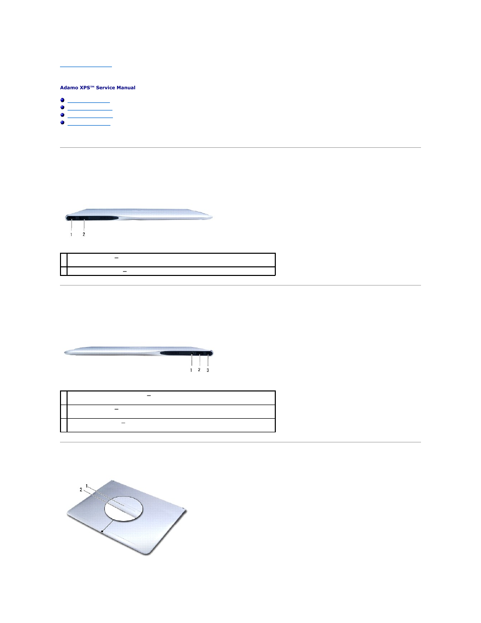 Using your computer, Left view features, Right view features | Front view features | Dell Adamo XPS (Late 2009) User Manual | Page 53 / 59