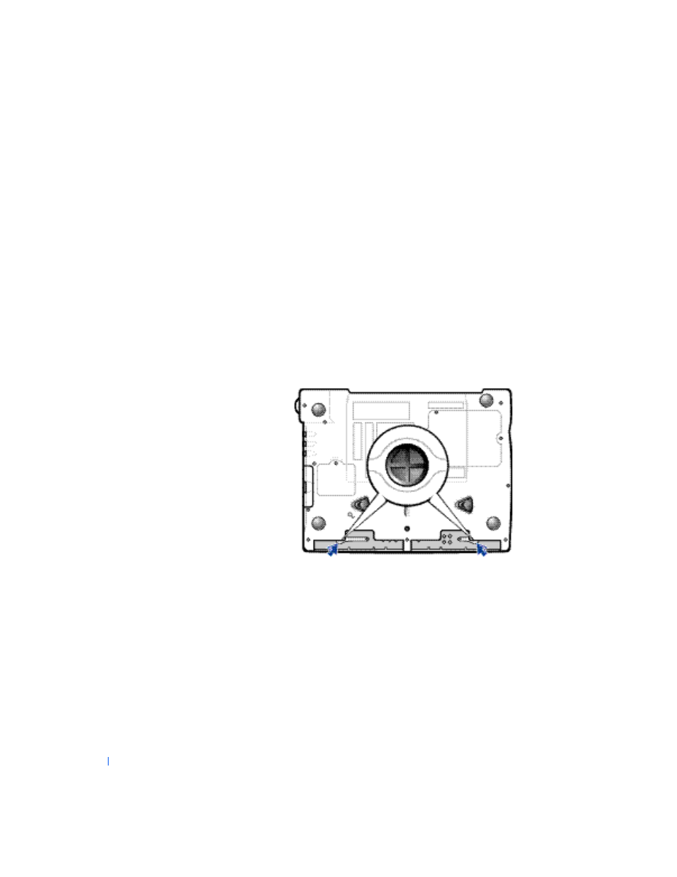 Replacing the palm rest inserts | Dell Inspiron 2500 User Manual | Page 68 / 118