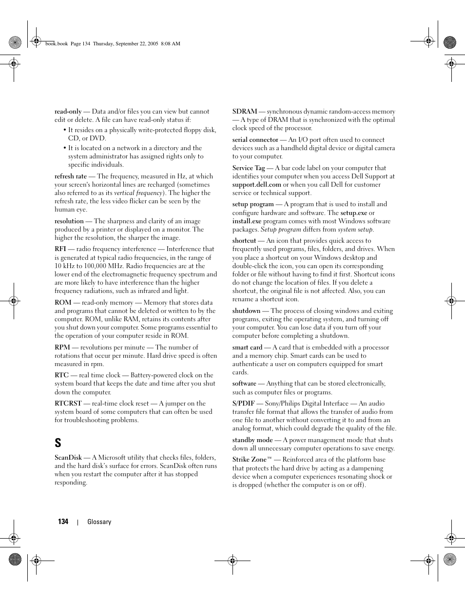 Dell Inspiron 1300 User Manual | Page 134 / 142