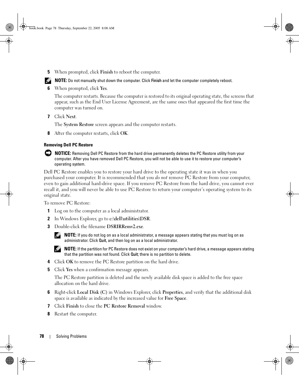 Dell Inspiron 1300 User Manual | Page 78 / 142