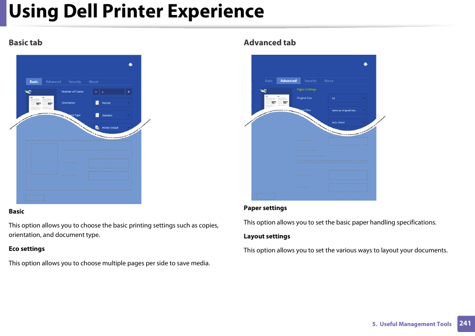 Using dell printer experience | Dell B1265dfw  Multifunction Mono Laser Printer User Manual | Page 241 / 284