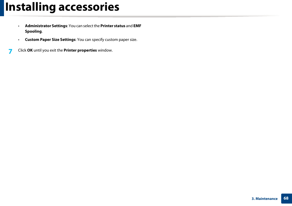 Installing accessories | Dell B1265dfw  Multifunction Mono Laser Printer User Manual | Page 68 / 284