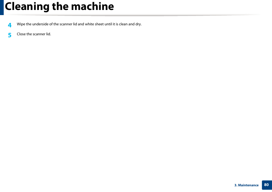 Cleaning the machine | Dell B1265dfw  Multifunction Mono Laser Printer User Manual | Page 80 / 284