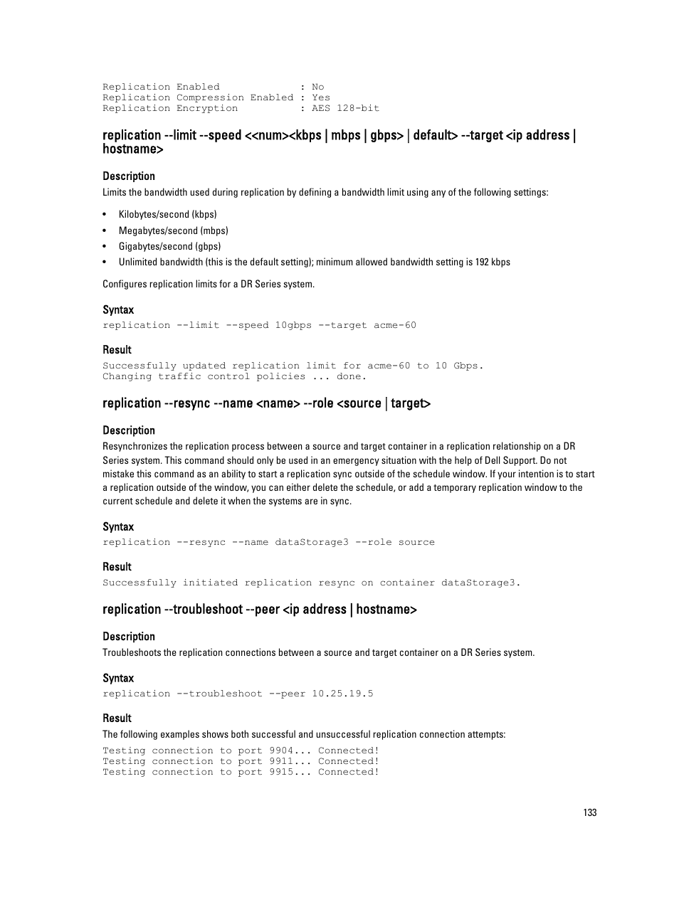 Hostname | Dell PowerVault DR2000v User Manual | Page 133 / 150