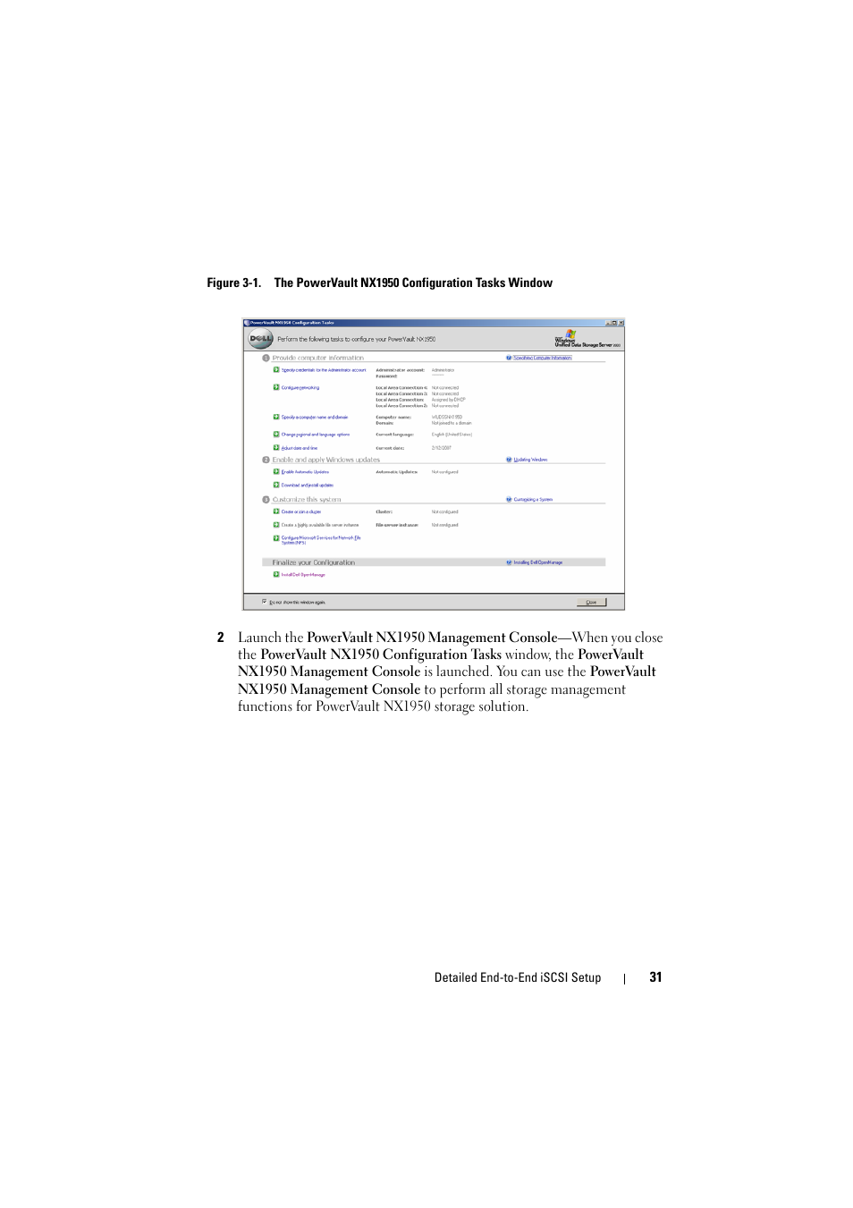 Dell PowerVault NX1950 User Manual | Page 31 / 70