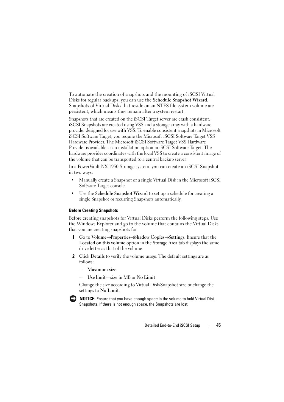 Dell PowerVault NX1950 User Manual | Page 45 / 70