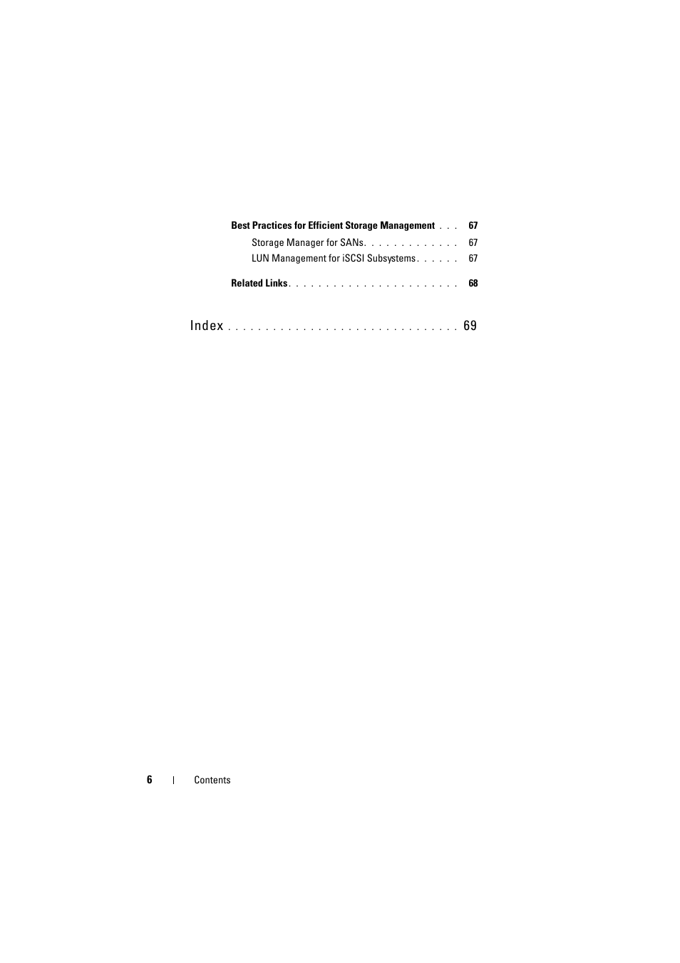 Index | Dell PowerVault NX1950 User Manual | Page 6 / 70