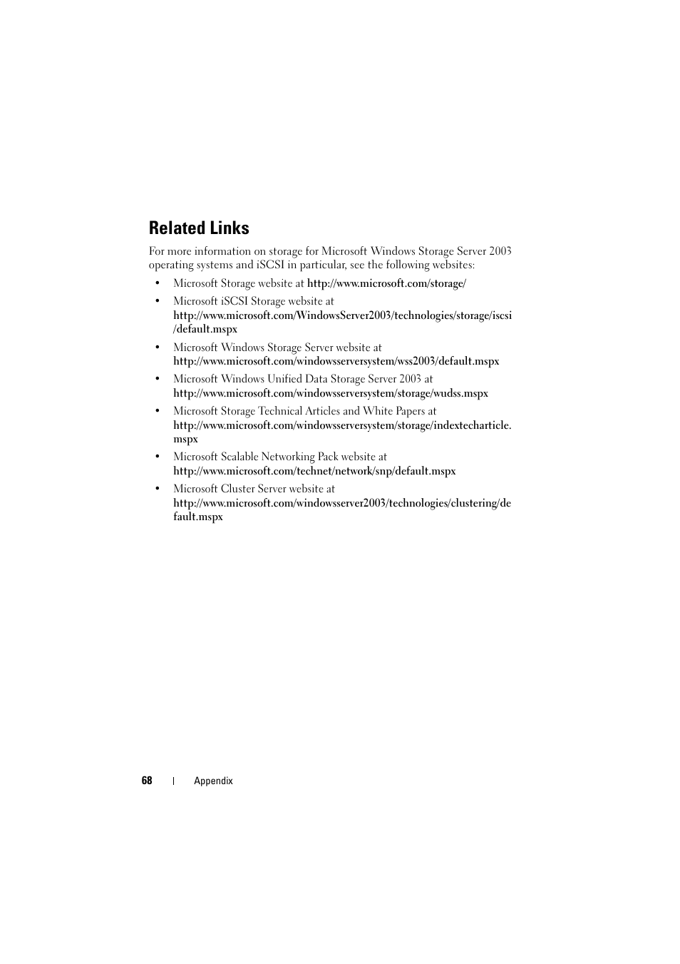 Related links | Dell PowerVault NX1950 User Manual | Page 68 / 70
