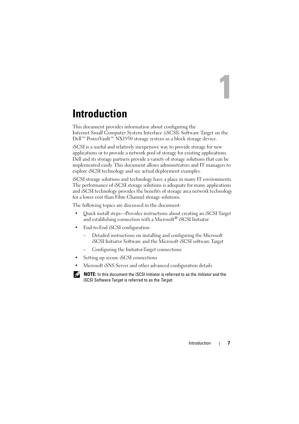 Introduction | Dell PowerVault NX1950 User Manual | Page 7 / 70