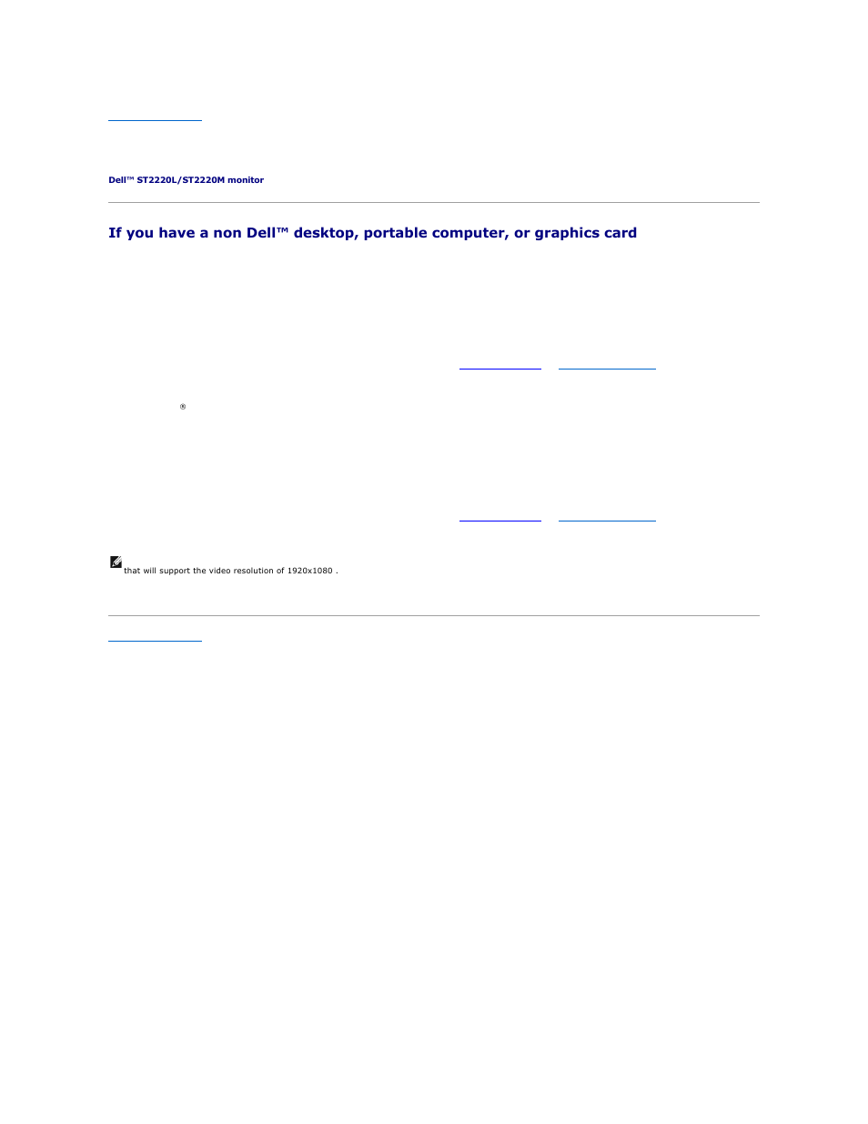 Setting up your monitor | Dell ST2220L Monitor User Manual | Page 13 / 33
