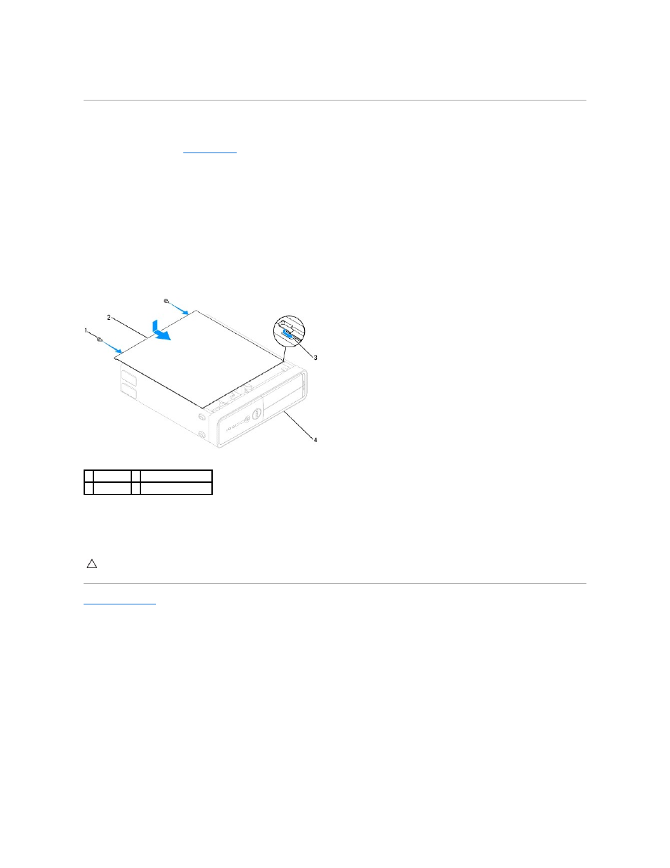 Replacing the computer cover | Dell Inspiron 580s (Late 2009) User Manual | Page 14 / 42