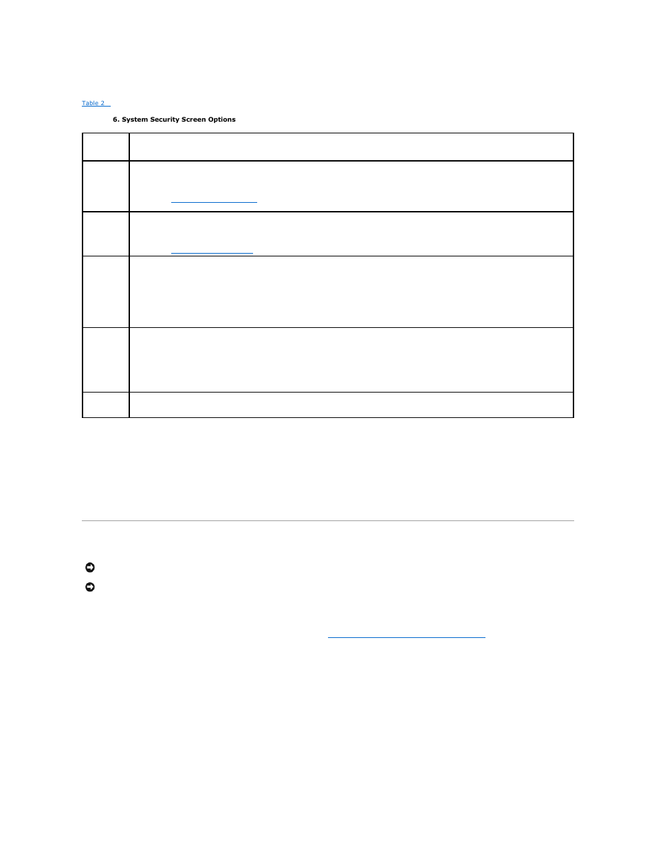 System and setup password features, System security screen, Exit screen | Using the system password | Dell POWEREDGE 1855 User Manual | Page 24 / 32