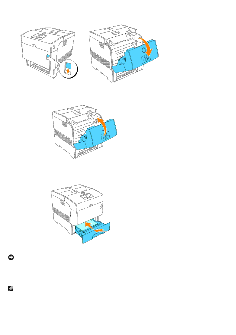 Removing print jams from the duplexer | Dell 5100cn Color Laser Printer User Manual | Page 152 / 298
