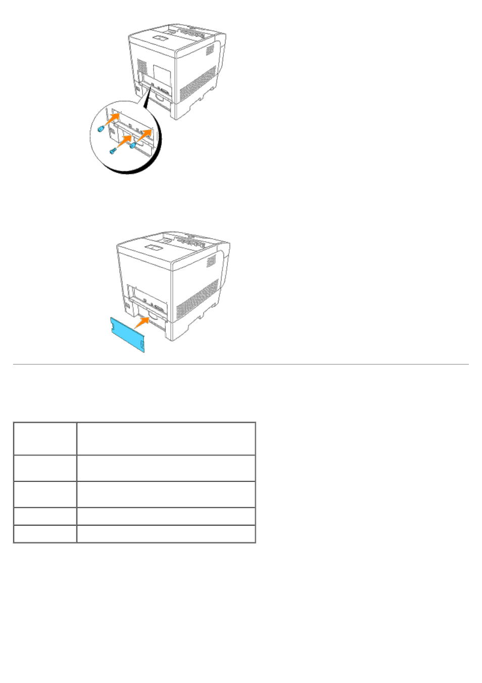 Installing a multi protocol card | Dell 5100cn Color Laser Printer User Manual | Page 67 / 298