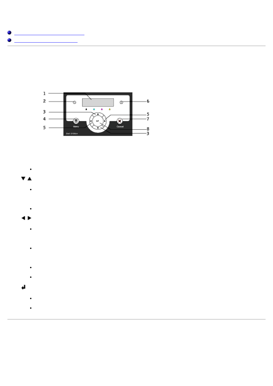 Operator panel, Using the operator panel buttons, Printing a panel settings page | Dell 5100cn Color Laser Printer User Manual | Page 90 / 298