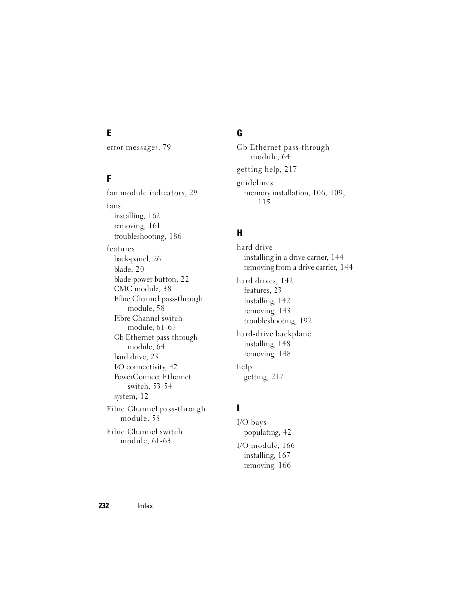 Dell PowerEdge M600 User Manual | Page 232 / 236