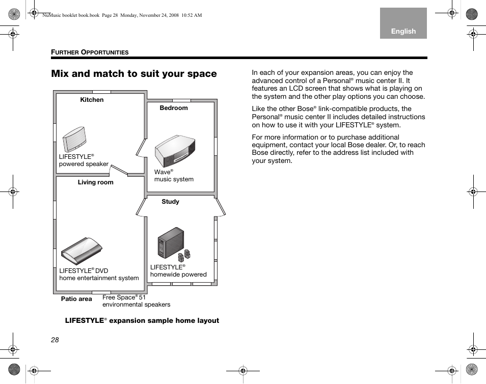 Mix and match to suit your space | Bose uMusic + AM314482 User Manual | Page 30 / 32