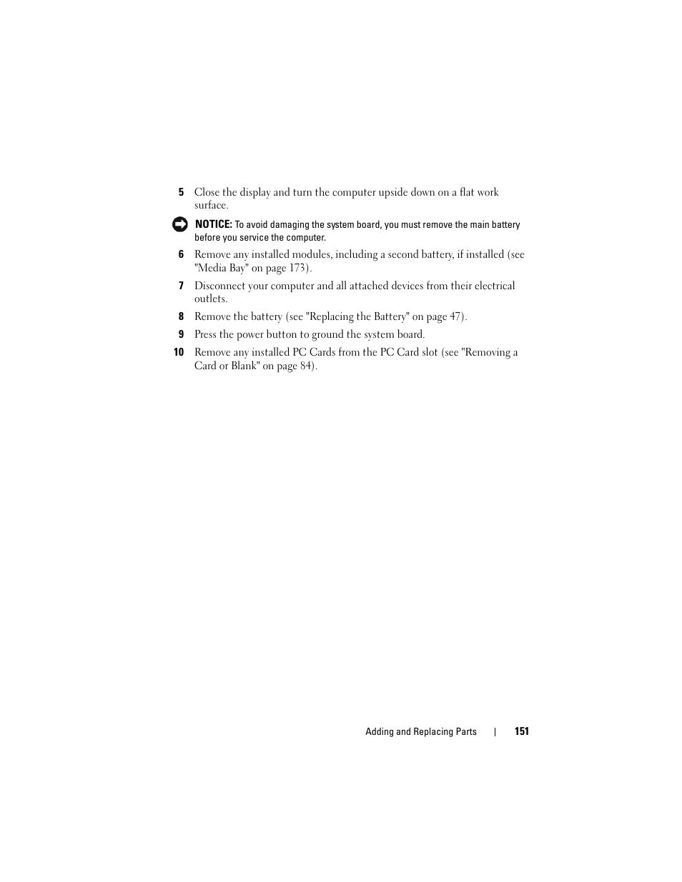 Dell Latitude D630C (Late 2008) User Manual | Page 151 / 218