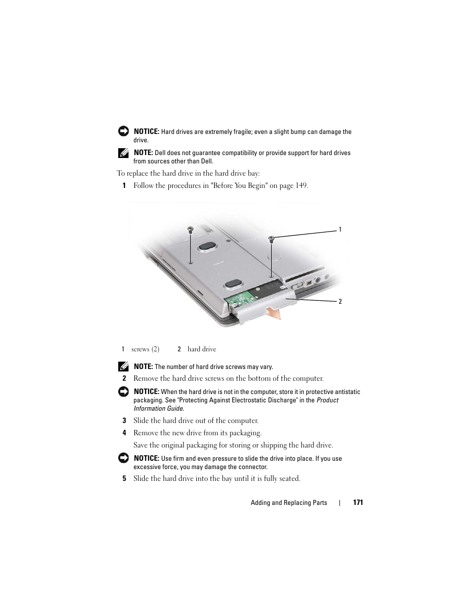 Dell Latitude D630C (Late 2008) User Manual | Page 171 / 218
