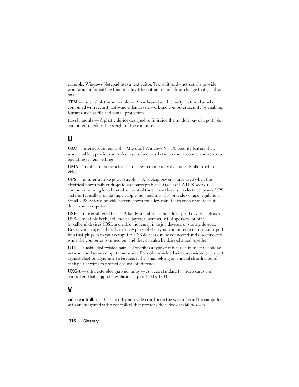 Dell Latitude D630C (Late 2008) User Manual | Page 216 / 218