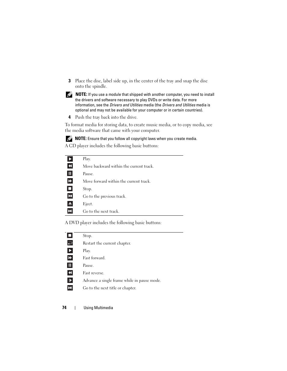 Dell Latitude D630C (Late 2008) User Manual | Page 74 / 218