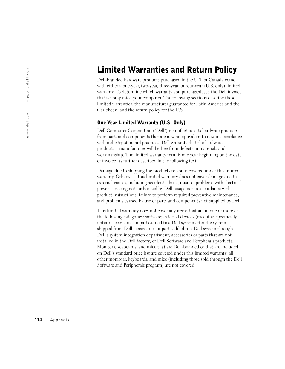 Dell Dimension 4500 User Manual | Page 114 / 142