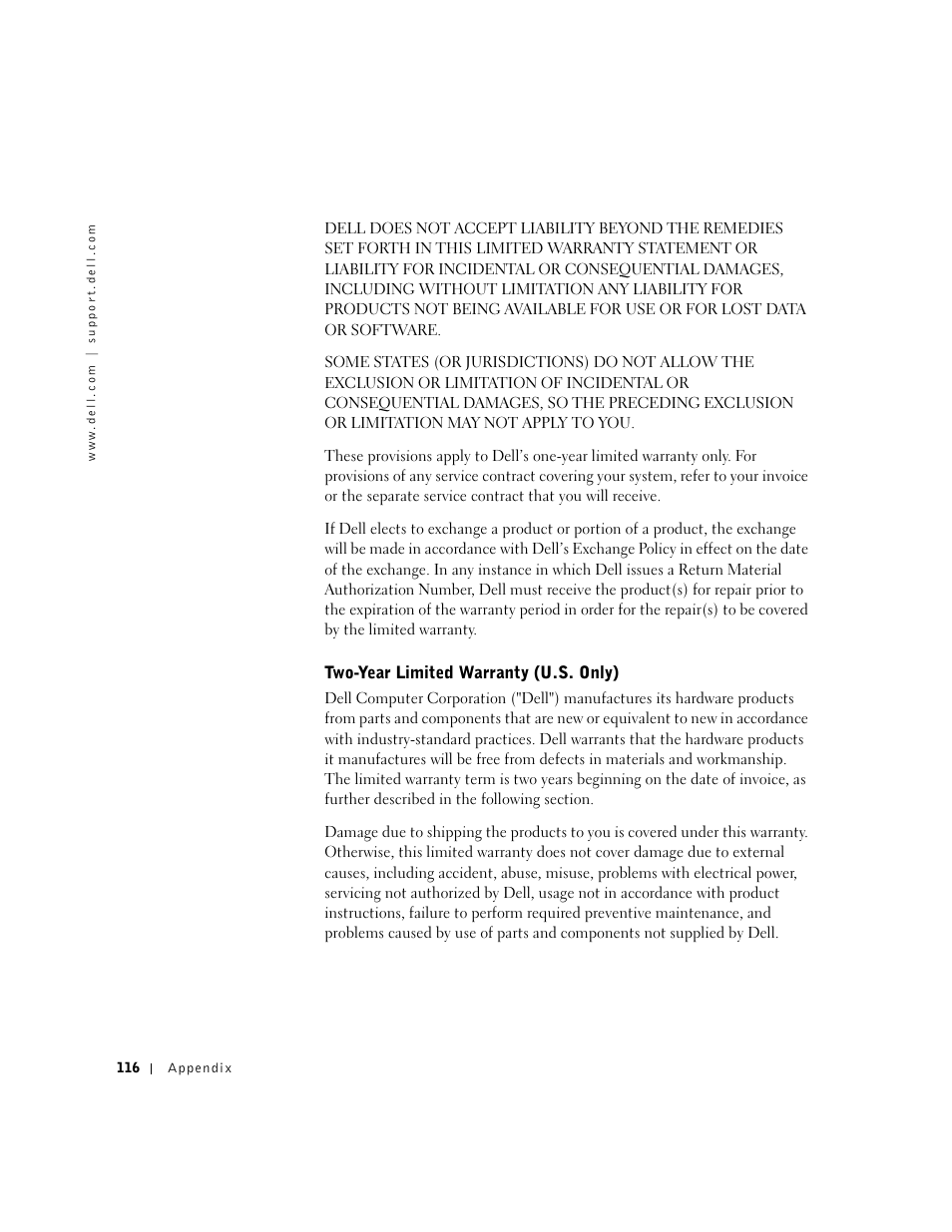 Dell Dimension 4500 User Manual | Page 116 / 142
