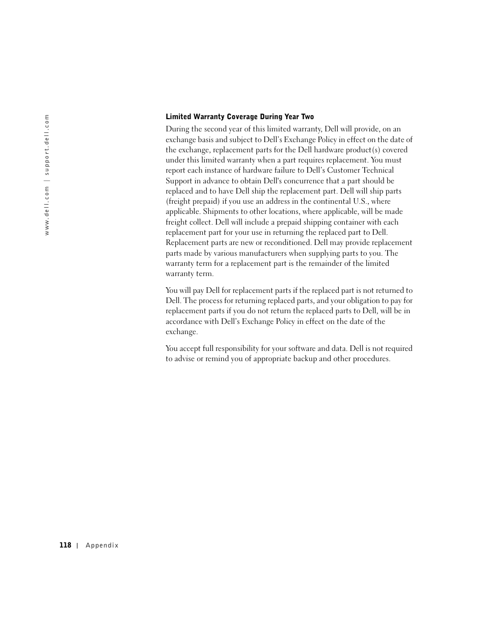 Dell Dimension 4500 User Manual | Page 118 / 142