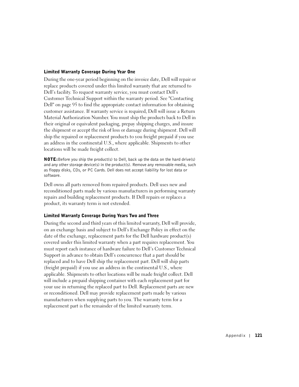 Dell Dimension 4500 User Manual | Page 121 / 142