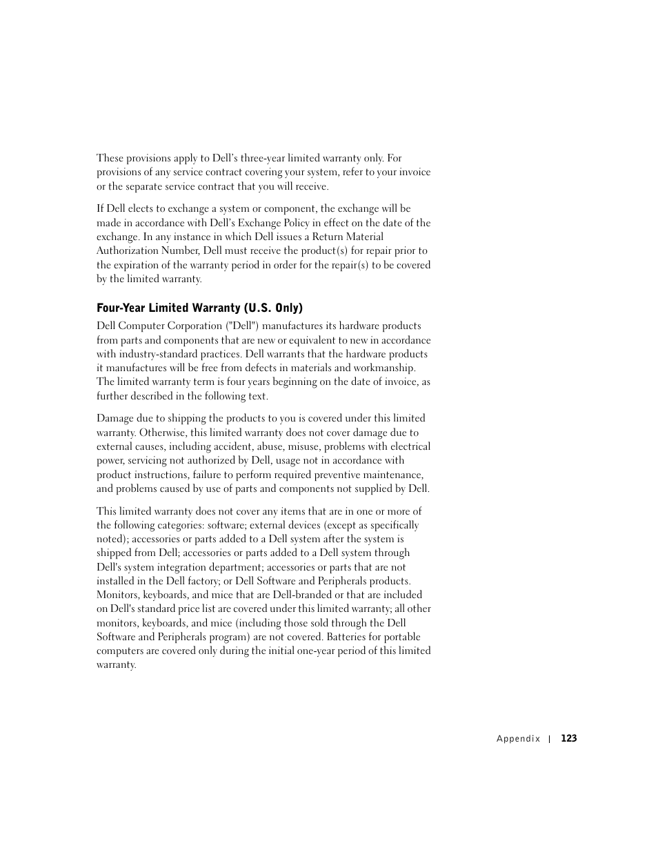 Dell Dimension 4500 User Manual | Page 123 / 142
