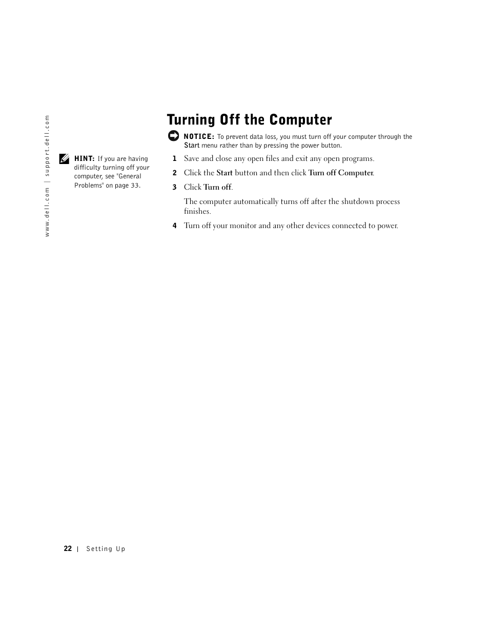 Dell Dimension 4500 User Manual | Page 22 / 142