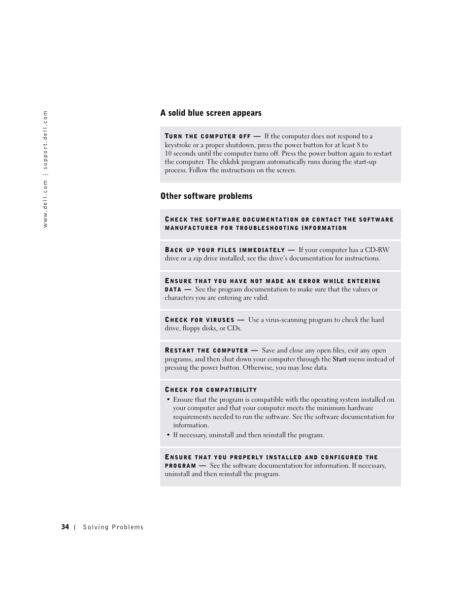 Dell Dimension 4500 User Manual | Page 34 / 142