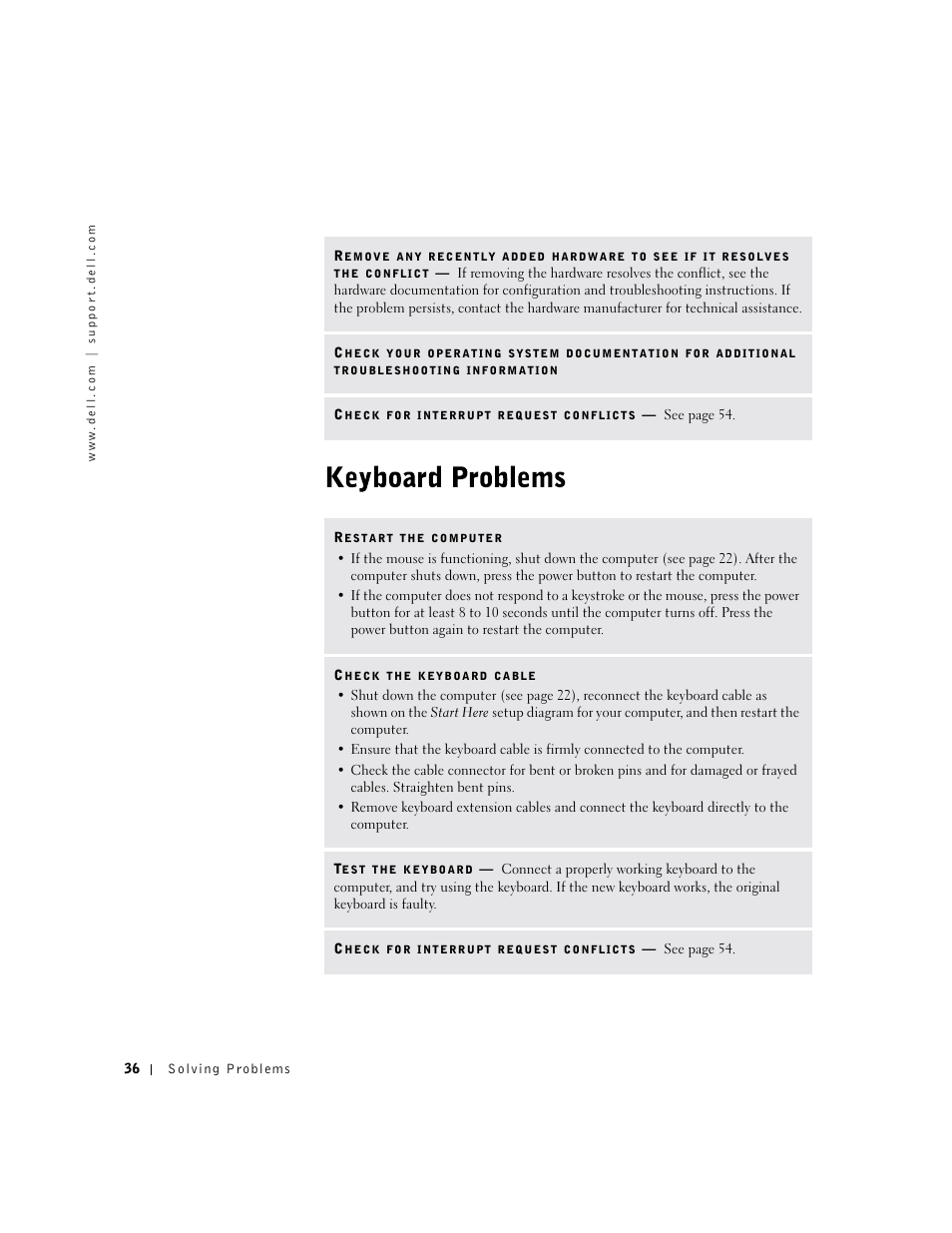Dell Dimension 4500 User Manual | Page 36 / 142