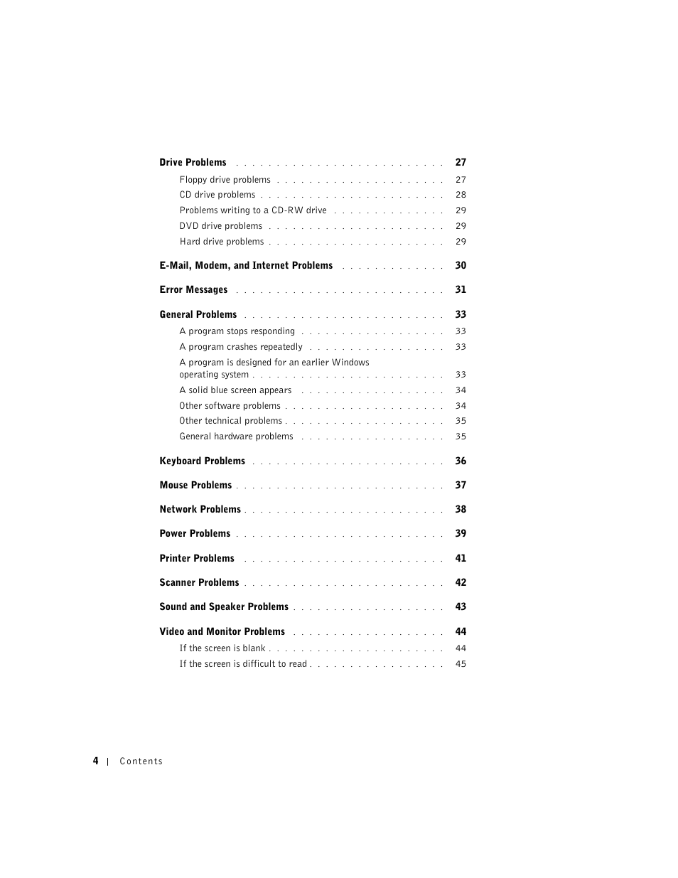 Dell Dimension 4500 User Manual | Page 4 / 142